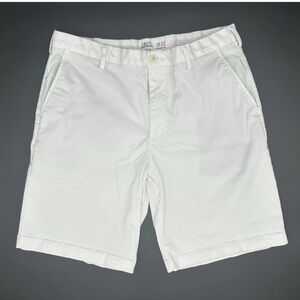IZOD Mens Shorts Size 34 Saltwater Stretch Flat Front Chino White